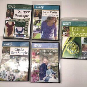 Sewing with Nancy Instructional DVD Nancy Zieman Serger Knits More